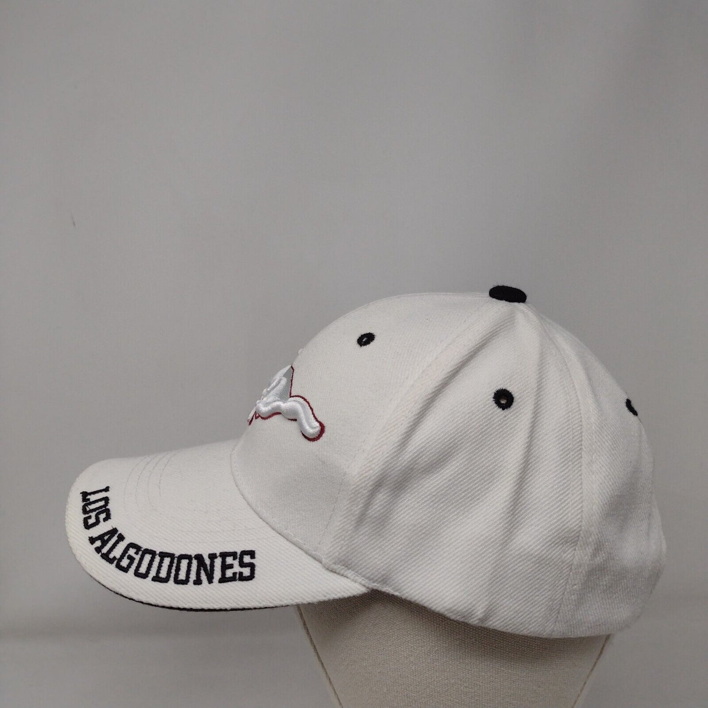 Los Algodones Baja Mexico Strapback Hat White OSFA Adjustable Embroidered Sam's