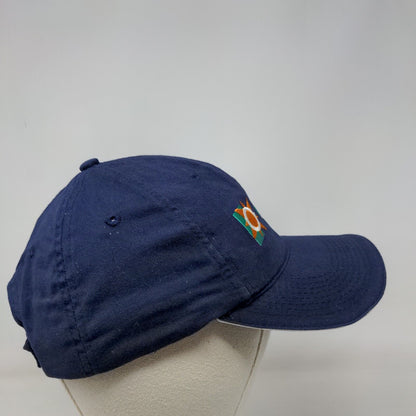 Fresh Point Strapback Hat Blue One Size Embroidered Adjustable 6 Panel