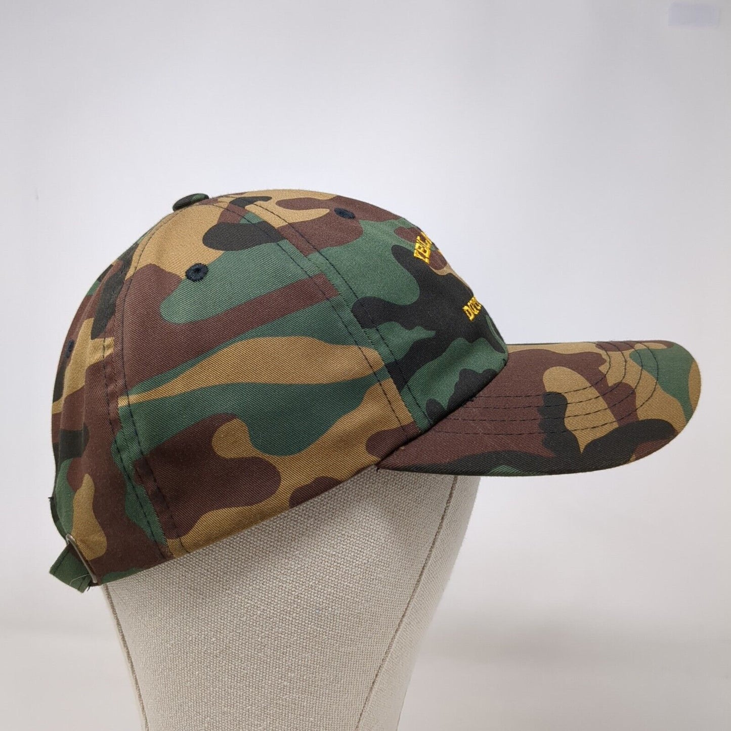 Yellowstone Dutton Ranch Slideback Hat Camo OSFA Embroidered Yupoong