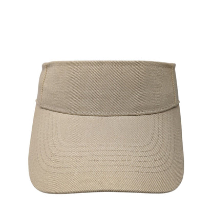 Unbranded Strapback Sun Visor Hat Tan One Size Adjustable Lightweight Blank
