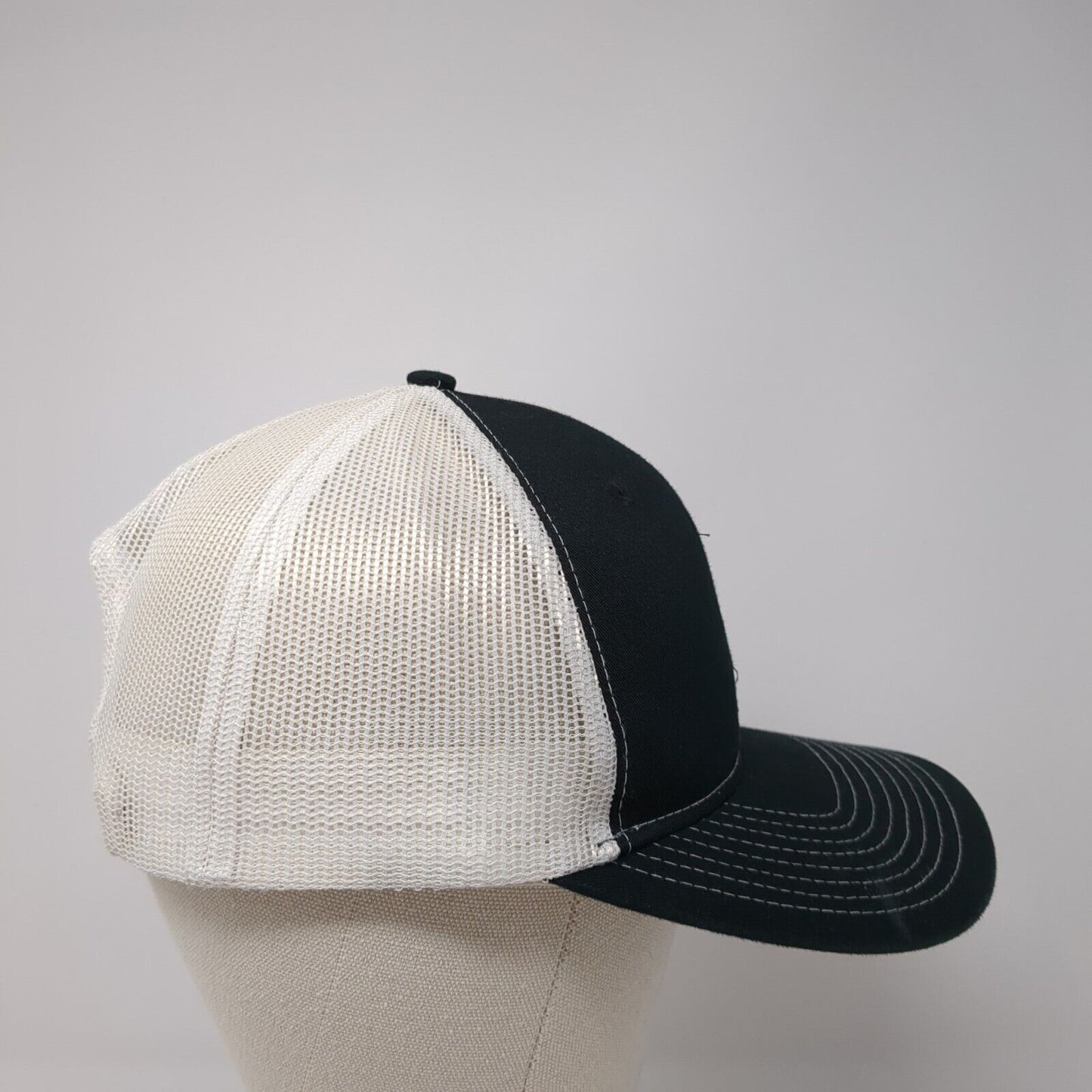 Notus FFA Est. 1954 Snapback Trucker Hat Black OS Adjustable Mesh Port Authority