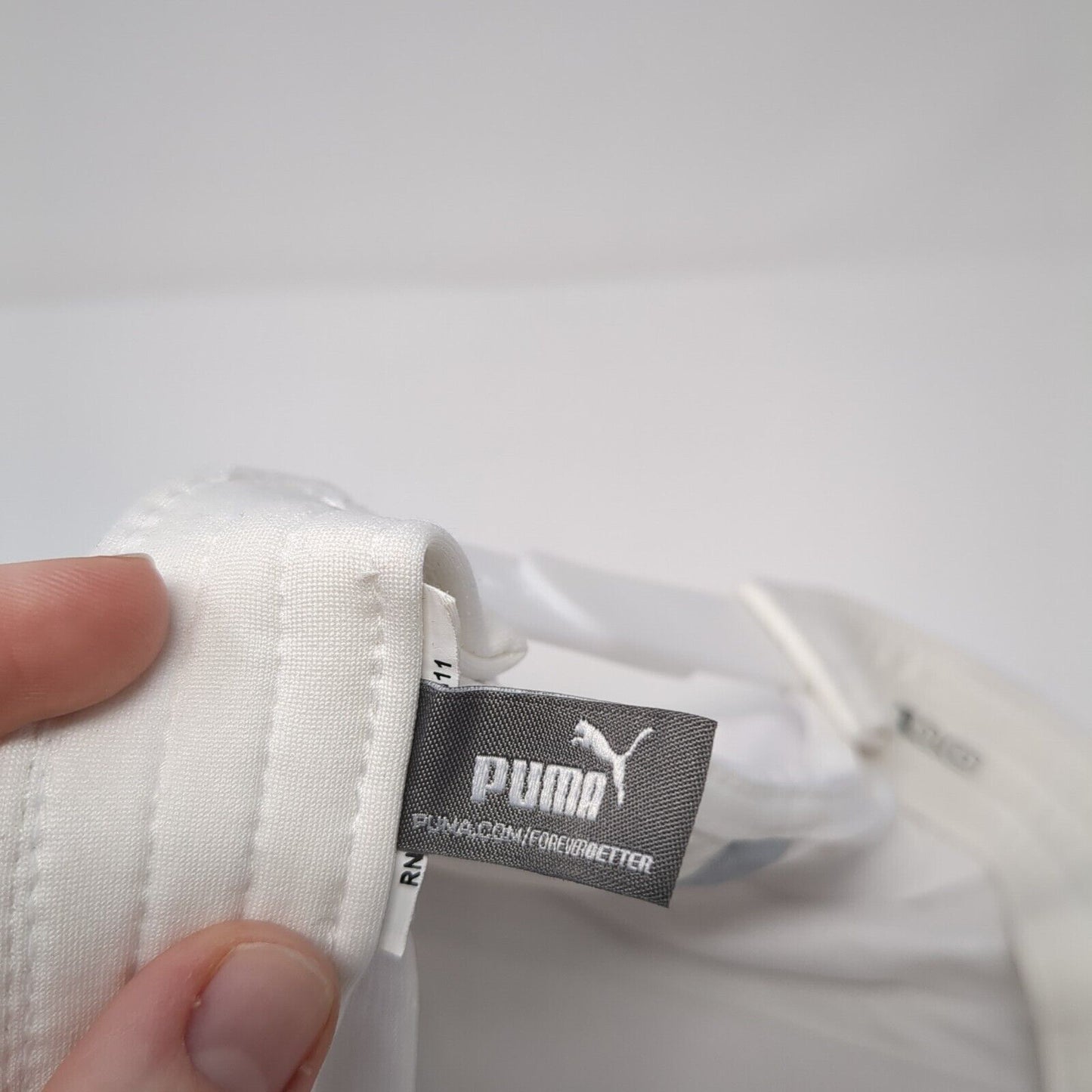 Puma Snapback Hat White One Size Adjustable Flexfit 110 Embroidered