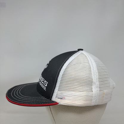 Marines The Few The Proud Snapback Trucker Hat Black OS Mesh Back Unionwear