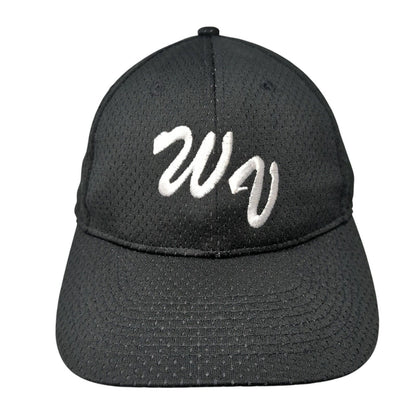 WV Adult Strapback Hat Black One Size Adjustable Embroidered Augusta Sportswear