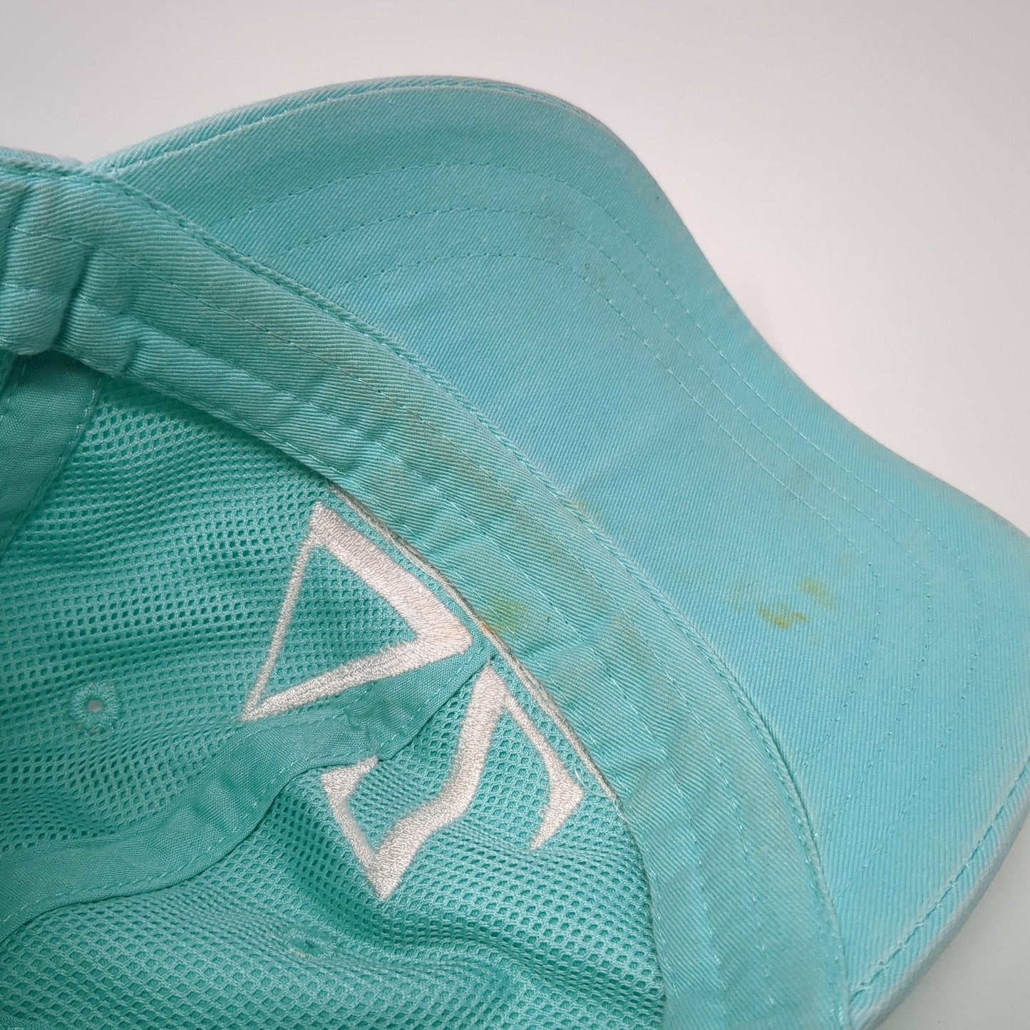 Delta Zeta Slideback Hat Blue One Size Adjustable Leather Strap Adams