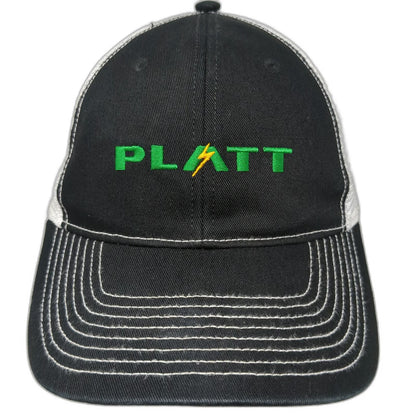 Platt Electric Supply Baseball Cap Black One Size Mesh White Contrast Stitch Hat