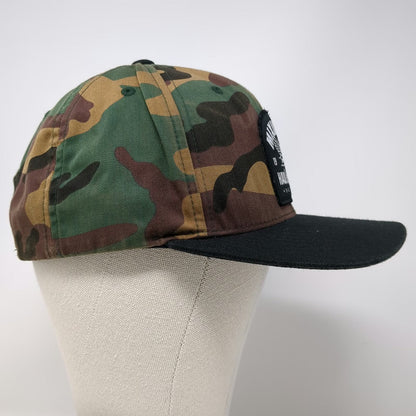 Fasthouse Snapback Hat Green One Size Camo Haulin Ass Flat Bill Patch Moto