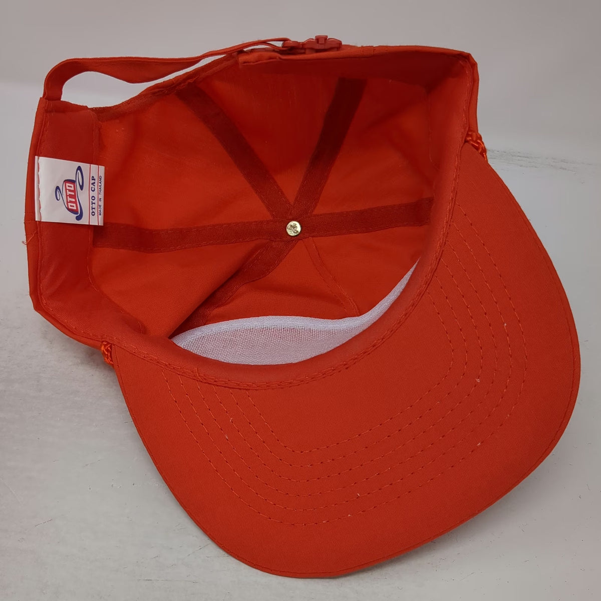 Otto 5 Panel Orange Hat Oregon State Beavers NCAA OSU 1995 Rope Brim Vintage