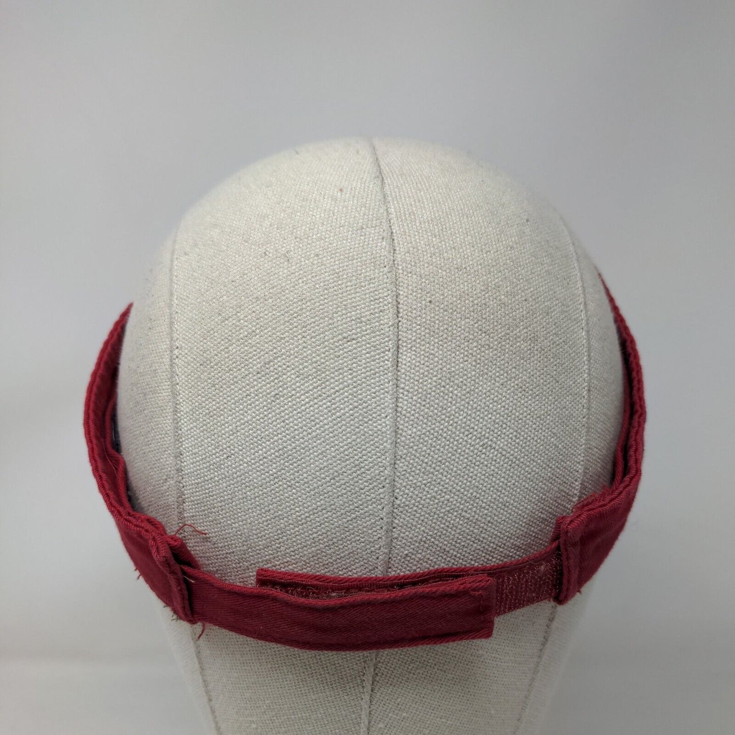 Whipa Snapa Charters Strapback Sun Visor Hat Red One Size Port & Company