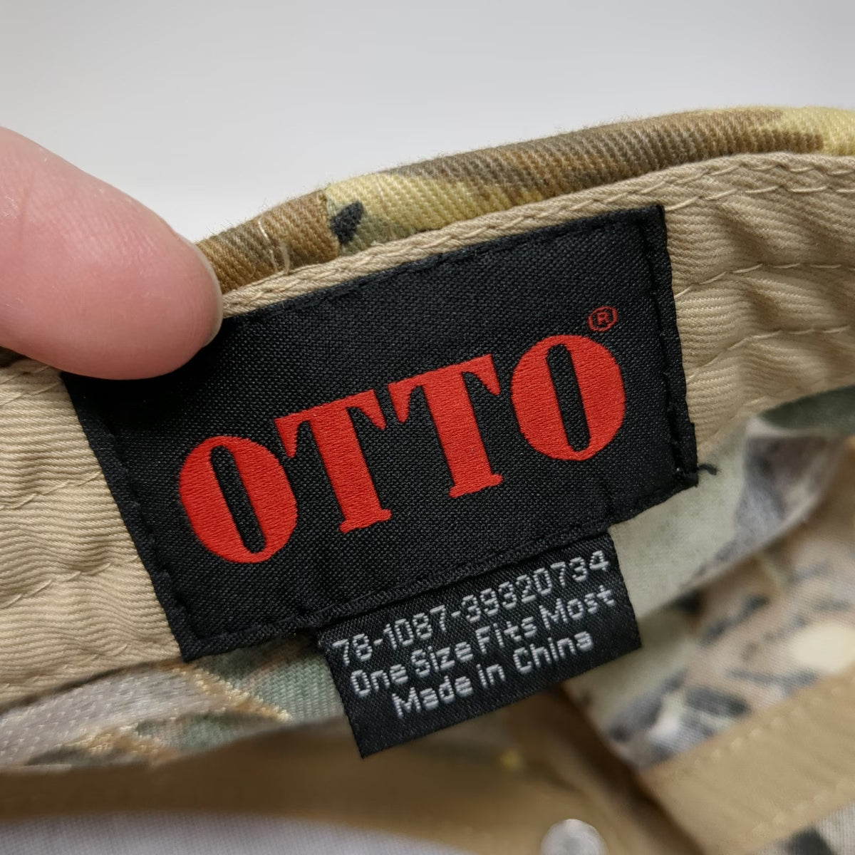 OTTO Baseball Cap Brown Green One Size Flaming Gorge Fish Derby Camo Fishing Hat