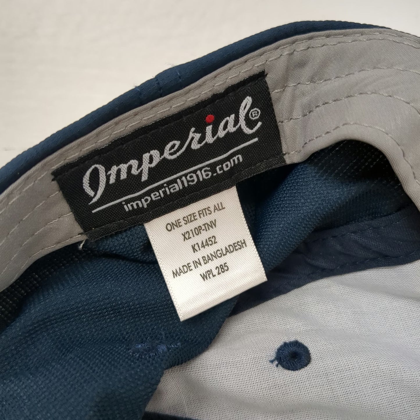 Imperial Baseball Cap Blue One Size Morgan Stanley Hat Performance Logo Gray