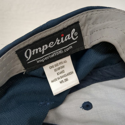 Imperial Baseball Cap Blue One Size Morgan Stanley Hat Performance Logo Gray