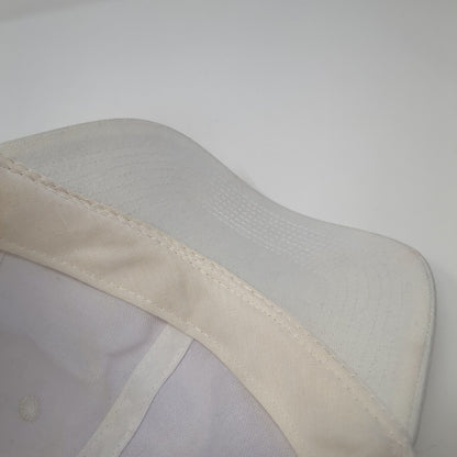 Unbranded Strapback Hat Arctic White One Size Adjustable 6 Panel Blank