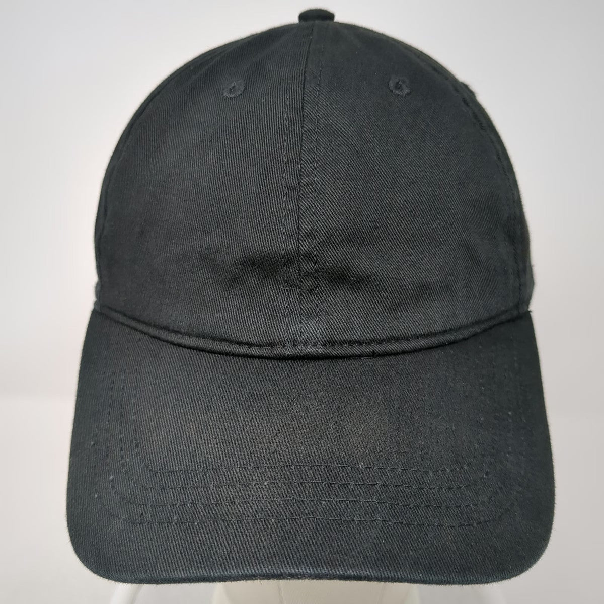 Old Navy Baseball Cap Black One Size Plain Adjustable Cotton Slideback Twill Hat