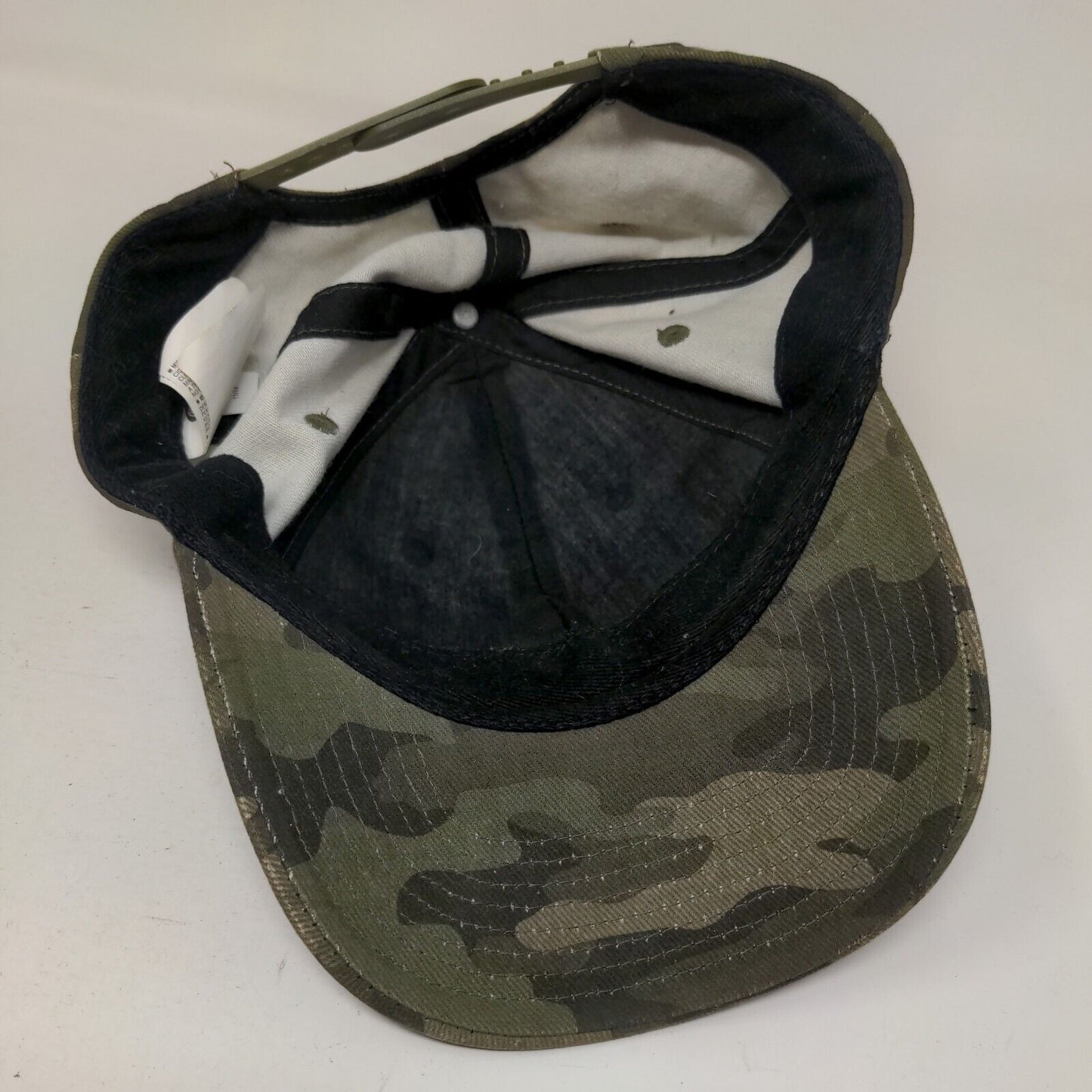 Old Navy Camo Snapback Hat Green One Size Embroidered Spell Out Logo