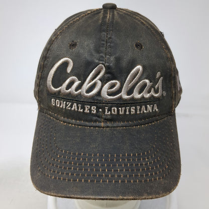 Cabela's Baseball Cap Brown OSFM Gonzales Louisiana Embroidered Strapback Hat