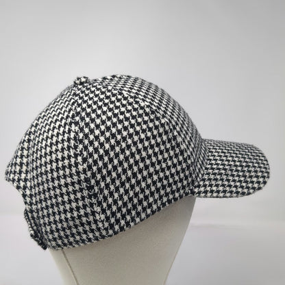 The Hatter Company Baseball Cap Black White One Size Houndstooth Pattern Hat