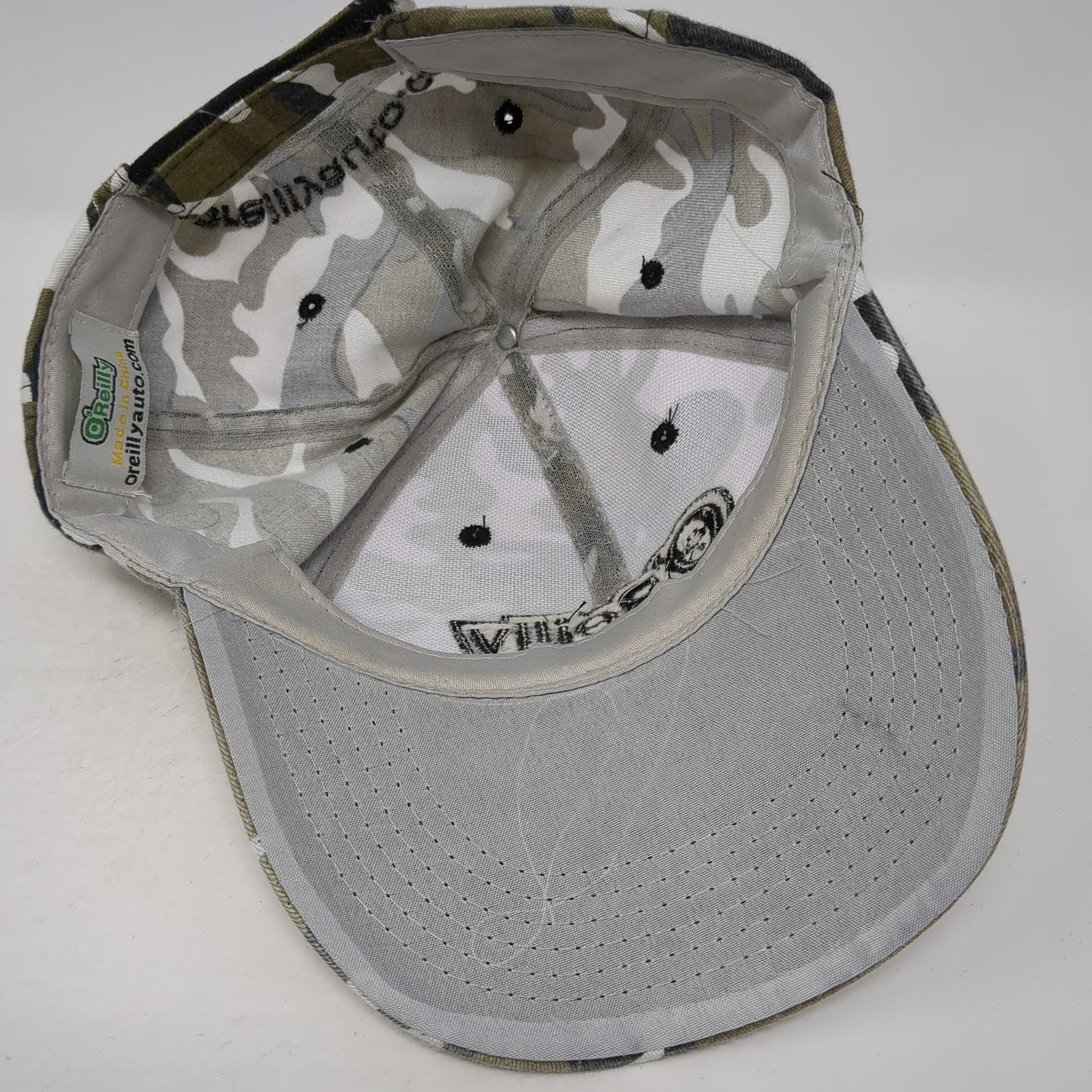 O'Reilly Auto Parts Strapback Hat Multi Camouflage One Size Embroidered