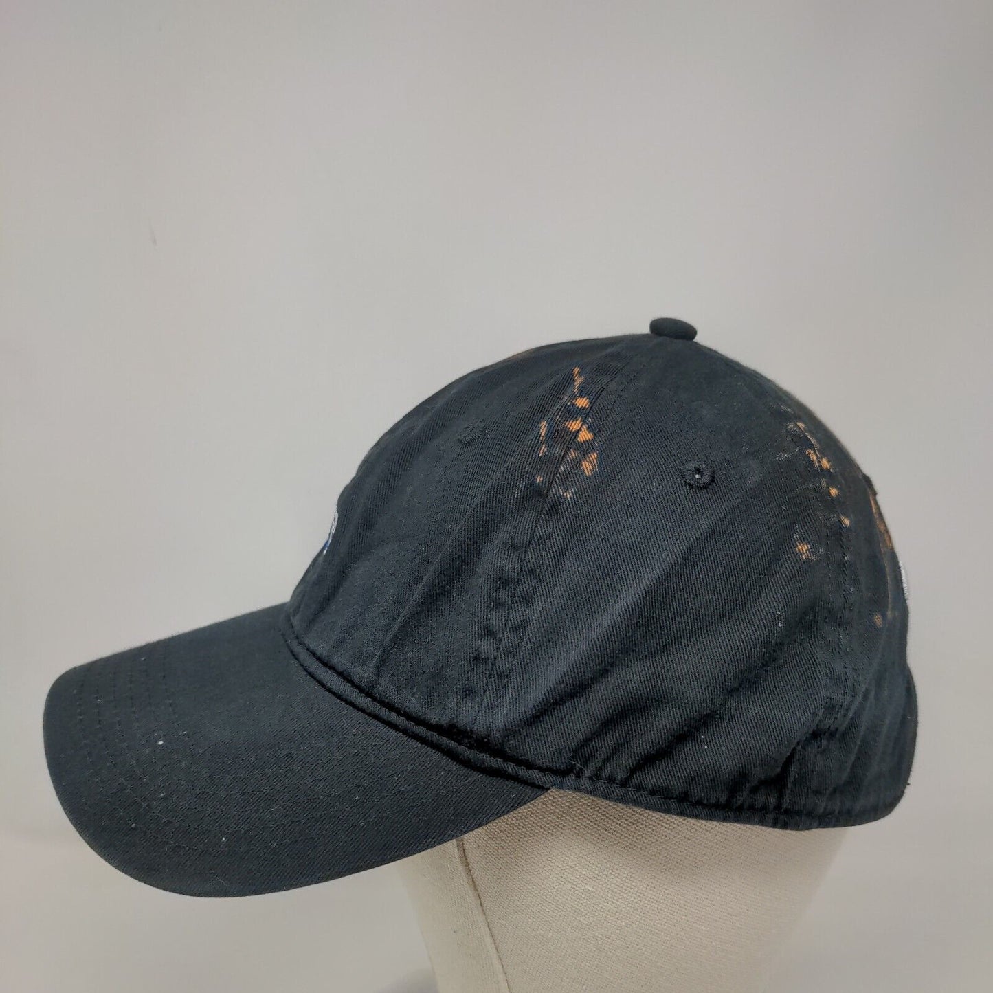 Champion Slideback Hat Black OSFA Adjustable Embroidered Logo 6 Panel
