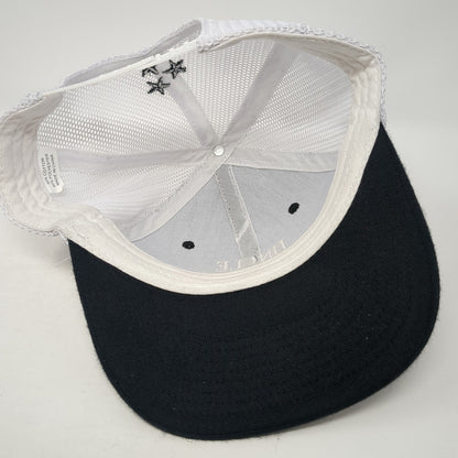 Uncle Nearest Premium Whiskey Trucker Hat Black One Size Adjustable Mesh Back