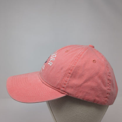 Clearwater Beach Florida Strapback Hat Pink One Size Adjustable 6 Panel