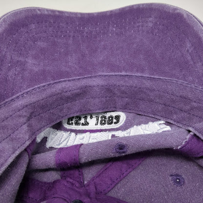 CRAZY Apparel Orange Lake Resort Purple Baseball Cap Hat One Size Slideback