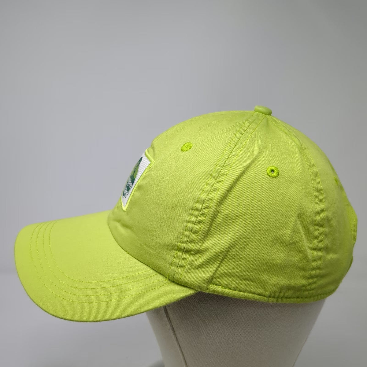 Ahead Baseball Cap Green One Size Lightweight Cotton Strapback Logo Patch Hat