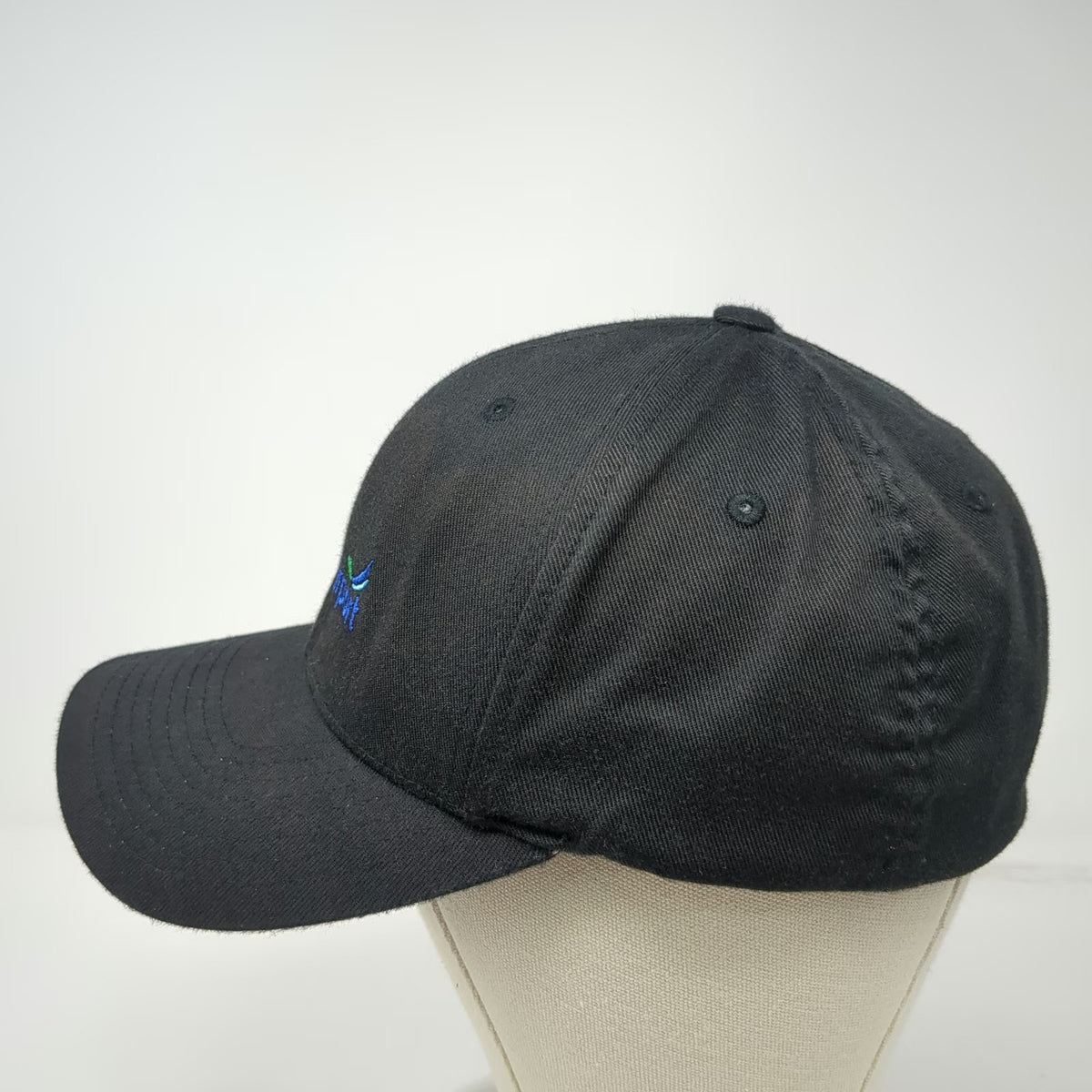 Port Authority Baseball Cap Black XL Flexfit Boise Airport Hat Curved Brim
