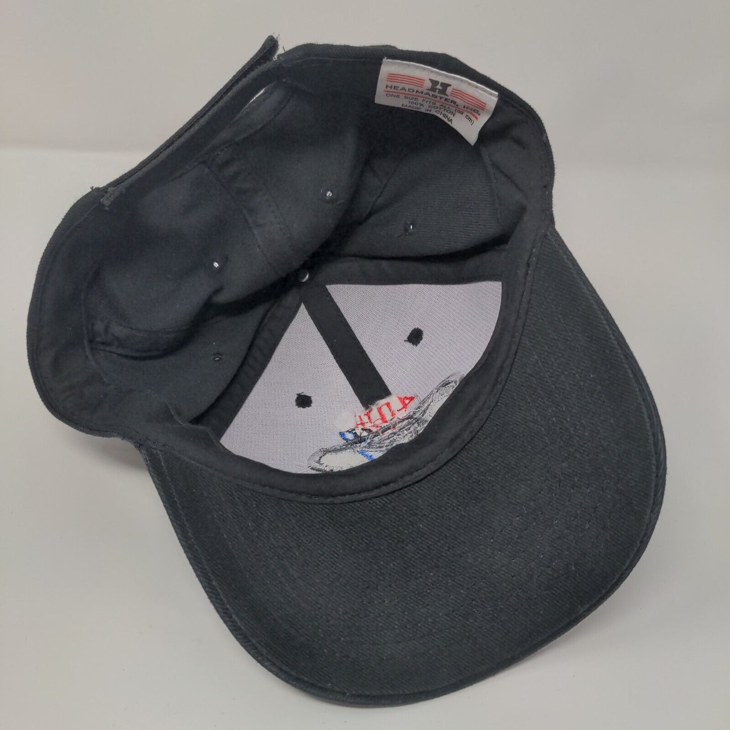 Mustang 40th Strapback Hat Black OSFA Adjustable Embroidered Headmaster