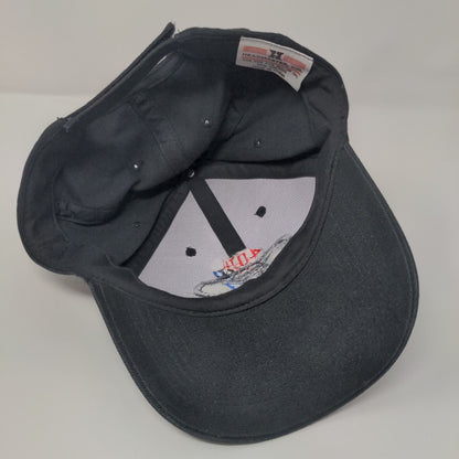 Mustang 40th Strapback Hat Black OSFA Adjustable Embroidered Headmaster