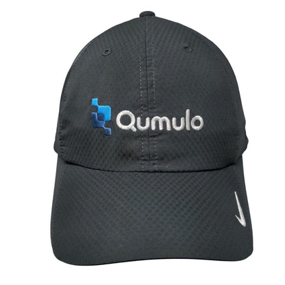 Qumulo Strapback Golf Hat Gray OSFM Adjustable Heritage86 Nike Dri-Fit