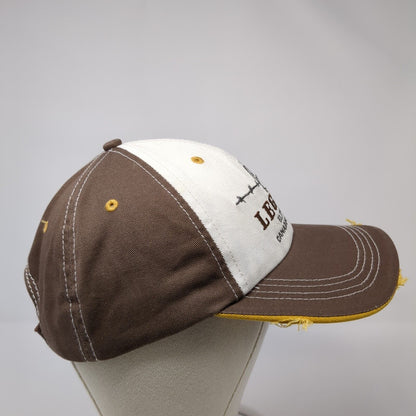 Legacy Blended Canadian Whisky Strapback Hat Brown OS Adjustable Distressed
