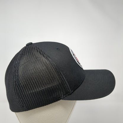 CMS Recycling Inc. Fitted Mesh Back Trucker Hat Black S/M Port Authority