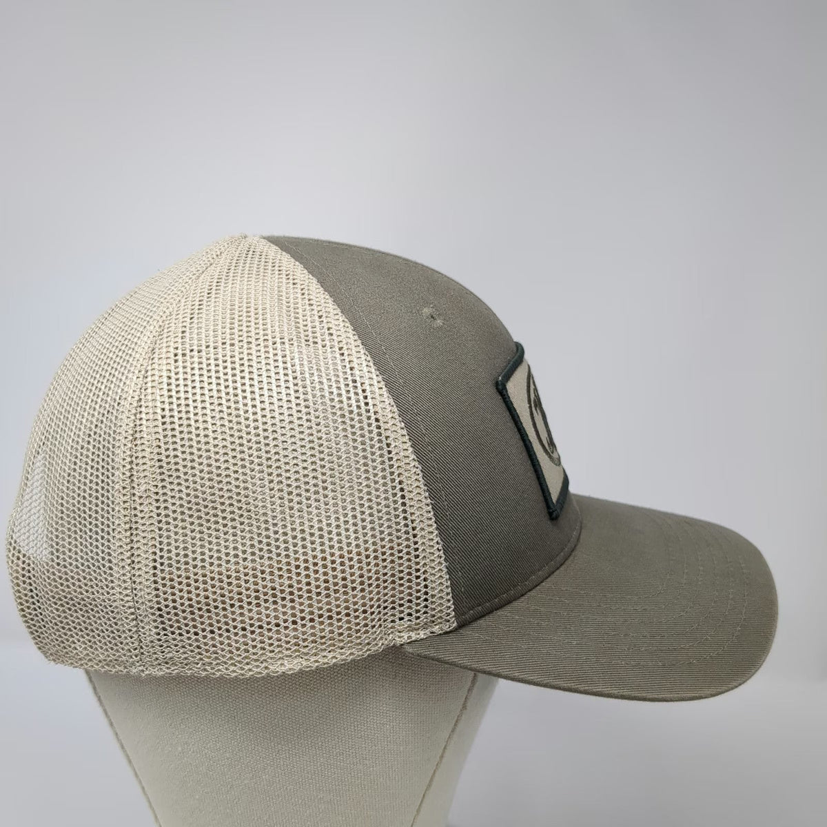 FN Herstal Trucker Hat Gray One Size Mesh Back US Flag Snapback Tactical Patch