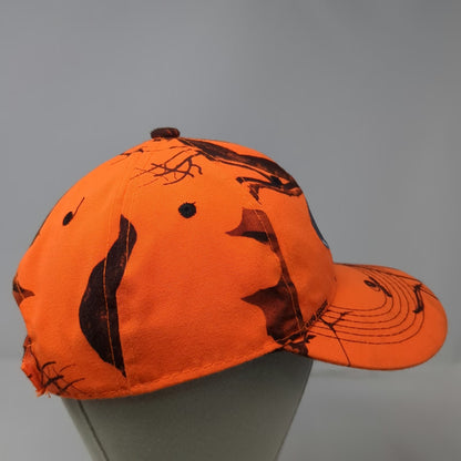Mossy Oak Baseball Cap Orange Camo One Size Strapback Hunting Outdoor Logo Hat