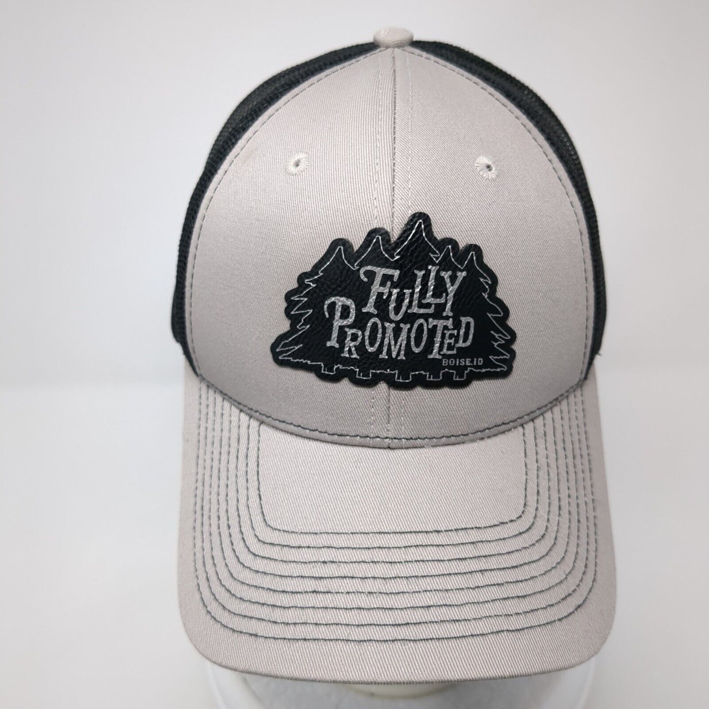 Fully Promoted Boise ID Snapback Trucker Hat Gray One Size Mesh Back