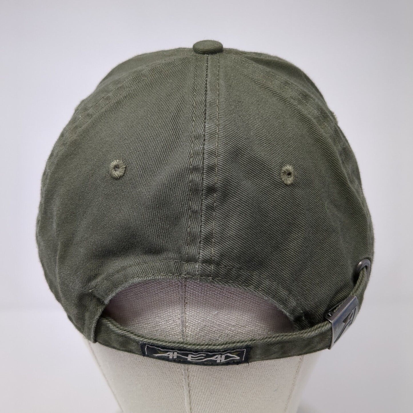 SPF Water Engineering Slideback Hat Green One Size Solid Ahead Vintage