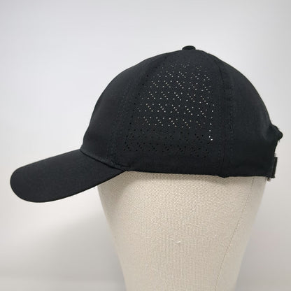 Gaiam Baseball Cap Black OSFM Perforated Breathable Yoga Fitness Strapback hat