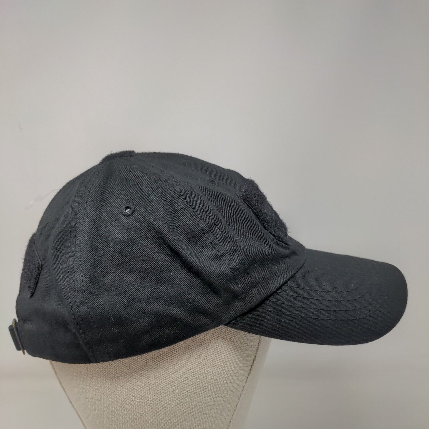 Condor Slideback Hat Black One Size Adjustable Patch Logo 6 Panel Cotton