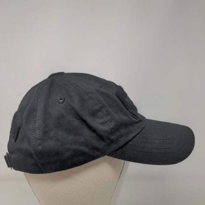 Condor Slideback Hat Black One Size Adjustable Patch Logo 6 Panel Cotton