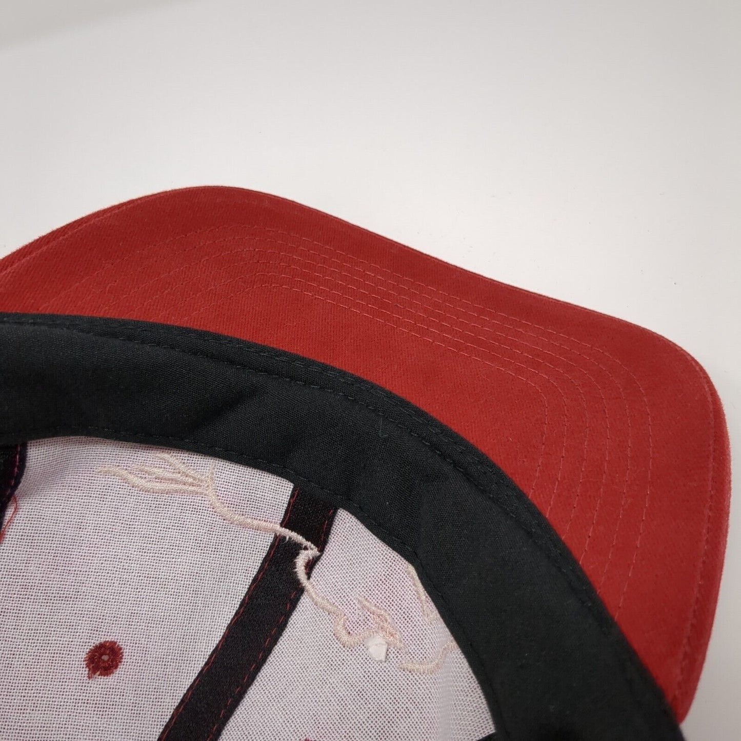 Emerald Downs Slideback Hat Red One Size Adjustable Embroidered Vented Holes