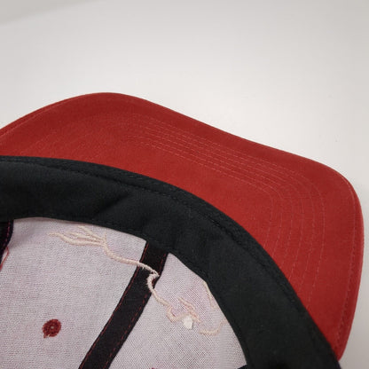 Emerald Downs Slideback Hat Red One Size Adjustable Embroidered Vented Holes