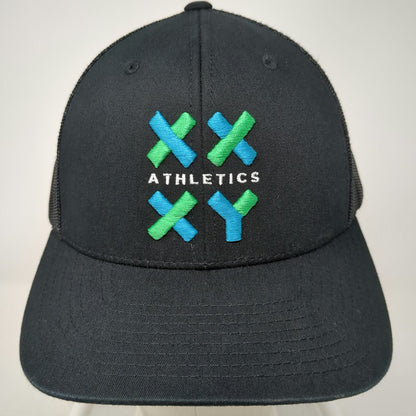 Yupoong Trucker Hat Black One Size XY Athletics Mesh Back Snapback Fitness Gym