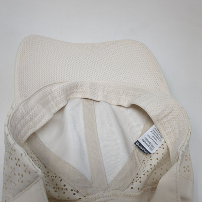 Layer Ponyback Strapback Hat Tan One Size Adjustable Breathable Blank 6 Panel