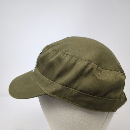 Teetot & Co. Army Cap Green One Size American Flag Patch Polyester Strapback Hat