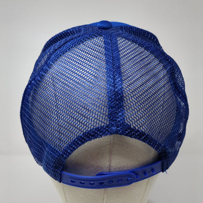 The Outlaws Oatman AZ Snapback Trucker Hat Blue One Size Mesh Back
