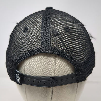 Anti Hero Trucker Hat Black Mesh Back Flat Brim Pigeon Logo Snapback Vintage