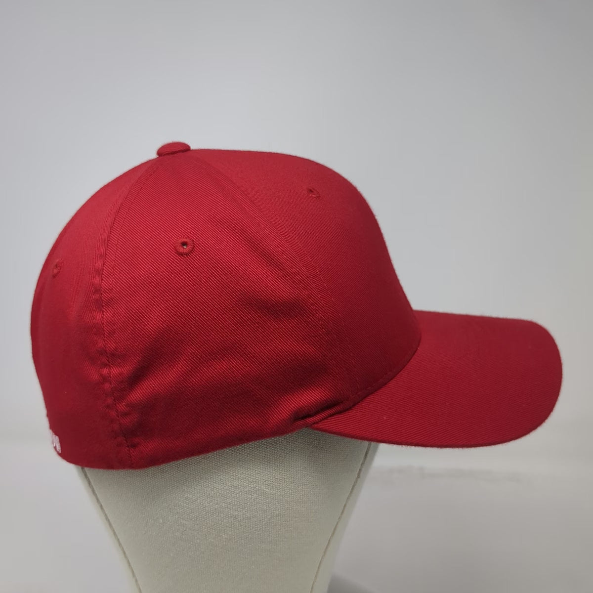 Port Authority Red Baseball Cap M Fitted Flexfit Rackssite Antler Logo Hat