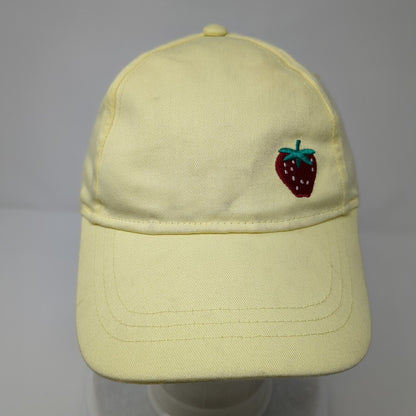 Strawberry Strapback Hat Yellow One Size Adjustable Embroidered Wonder Nation