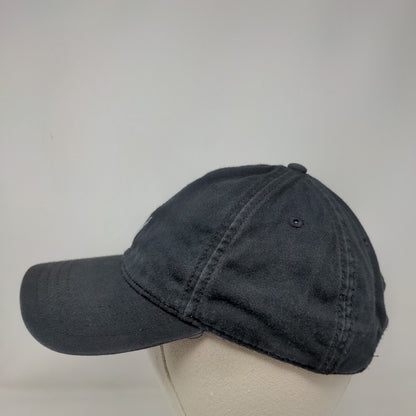 Nautica Slideback Hat Black One Size Adjustable Embroidered Logo 6 Panel